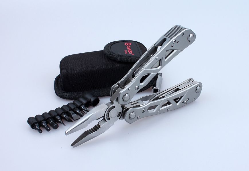 Мультитул з лінійкою, шилом, 2 ножами, відкривачкою Multi Tool Ganzo G112 для туризму, риболовлі, кемпінгу G112 фото
