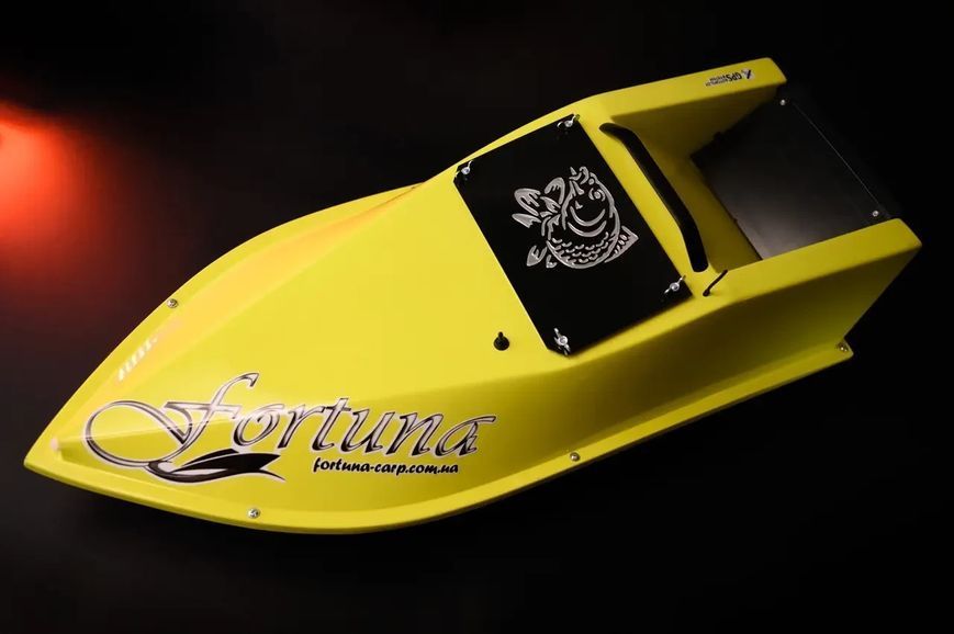 Електро кораблик для риболовлі 27000mAh, GPS Fortuna X та Ехолотом Toslon300 Жовтий 2487291253 фото