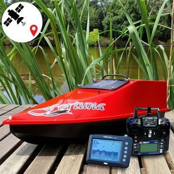 Кораблик для рибалки Фортуна 27000mAh, з GPS Fortuna X та ехолотом Toslon300 червоний 2487291252 фото