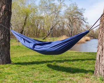 Гамак одномісний Tribe Hammock T-LE-0002 2.95 х 1.48 м. синій. Гамак для одного T-LE-0002-navy фото