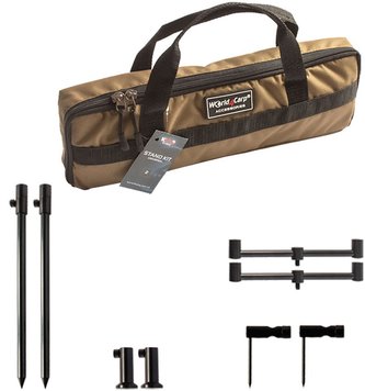 Набір стійок і буз барів World4Carp Stand Kit Universal 2 Алюміній. Стійки для вудилищ комплект. Рід-під w209c фото