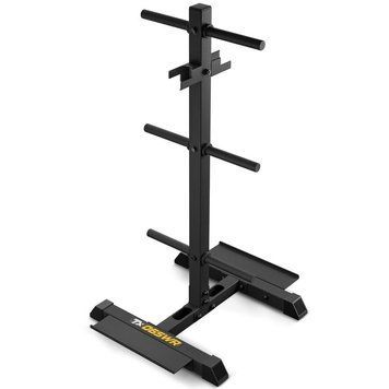 Стійка для дисків та грифів Trex Sport TX-065WR: зберігання млинців, штанг, гантелей, 360кг, полиці 5902308238220 фото
