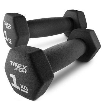 Гантели для фитнеса неопреновые TREX Sport TX-010VD 2x1кг 5902308231214 фото