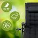 Розкладне крісло-шезлонг LEOBRO Zero Gravity Premium Plus Black: Теслін, 150 кг, сад/тераса LB-ZGC-K2-BLK фото 7