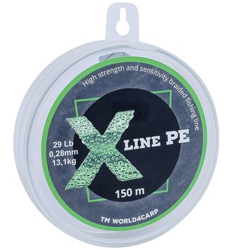 Шнур плетений багатоволоконний для риболовлі X Line PE 150 m Dark green 0,10 мм, ліска для вудочки w443 фото