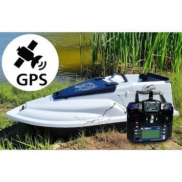 Короповий кораблик для підгодовування Фурія Фюжн 21000 mAh із GPS Cortex 6+1 Білий. Рибальський кораблик для завезення приманки 1669383115 фото