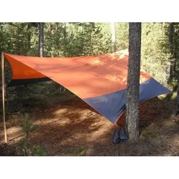 Тент зі стійками для навісу від дощу Tramp Lite Tent orange UTLT-011. Брезент водонепроникний