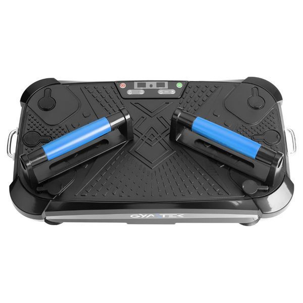Віброплатформа Gymtek XP600 Синя: 150кг, 99 швидкостей, еспандери, упори, для дому, схуднення, від целюліту 5907766669623 фото
