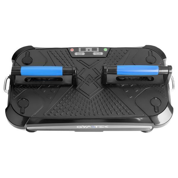Віброплатформа Gymtek XP600 Синя: 150кг, 99 швидкостей, еспандери, упори, для дому, схуднення, від целюліту 5907766669623 фото