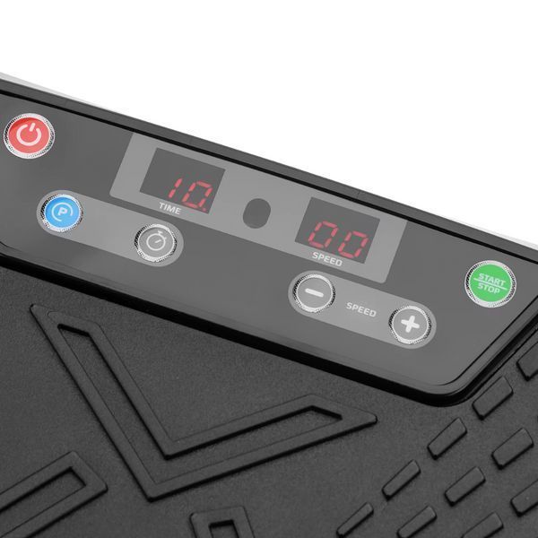 Віброплатформа Gymtek XP600 Синя: 150кг, 99 швидкостей, еспандери, упори, для дому, схуднення, від целюліту 5907766669623 фото