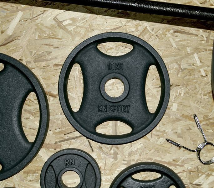 Штанга 200 кг Профессиональная спортивная RN-Sport с металлическими дисками RN_Ch200 фото