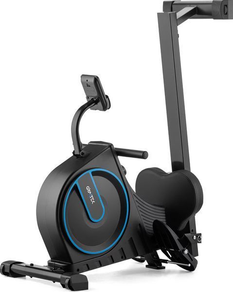 Гребний тренажер Gymtek XR1000 магнітний, 16 рівнів, LCD-дисплей, доладний, синій, до 120 кг 5905884420249 фото
