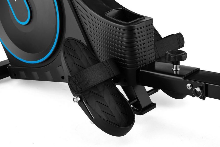 Гребний тренажер Gymtek XR1000 магнітний, 16 рівнів, LCD-дисплей, доладний, синій, до 120 кг 5905884420249 фото