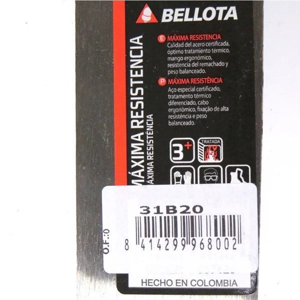 Мачете садове Bellota 508 мм (20") для чагарників 31B-20-2PPN.B фото
