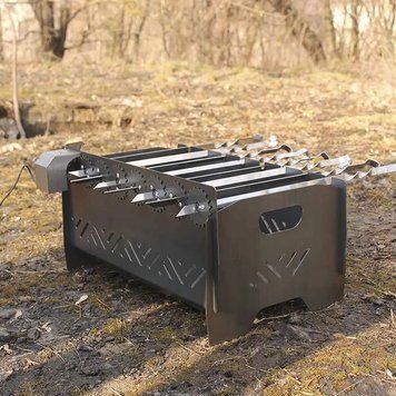 мангал з вбудованою шашличницею і мотором на 8 - 3мм SP00261 фото
