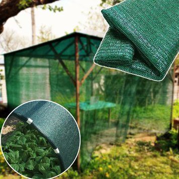 Сітка затіняюча Агрос 45-50% 4х100м посилена, для саду, городу, теплиць, навісів, захист від сонця AE-1692203038 фото