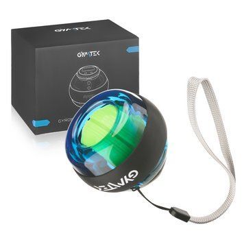 Гіроскопічний тренажер Gymtek Power Ball блакитний: кистьовий еспандер для рук, зняття стресу 5907766663935 фото