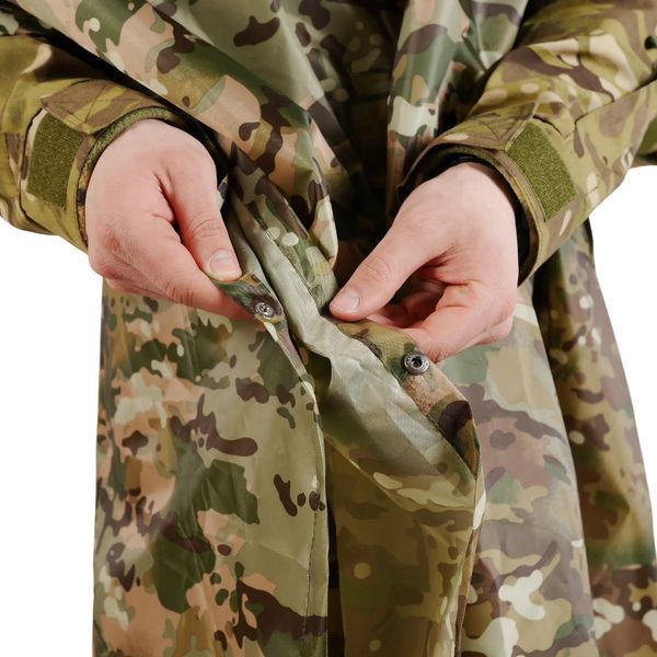 Дождевик, Плащ-палатка, Пончо для военных, рыбаков, охотников, Дождевик-пончо в цвете Мультикам DPDМК фото