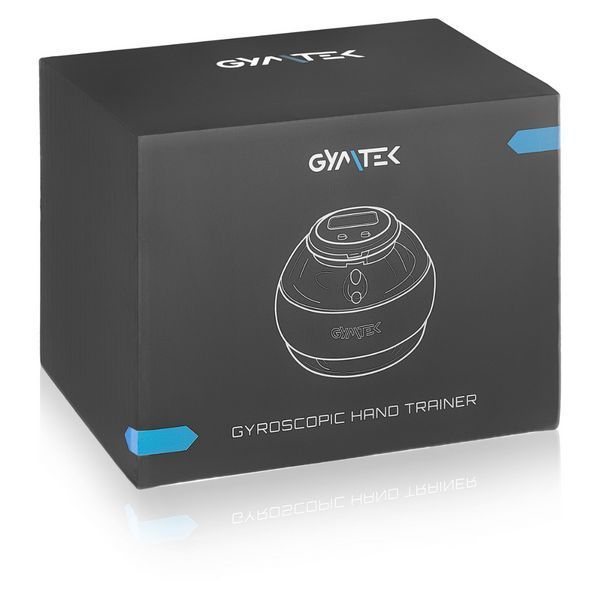 Гіроскопічний тренажер Gymtek Power Ball блакитний: кистьовий еспандер для рук, зняття стресу 5907766663935 фото