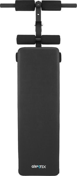 Наклонная скамья для тренировок пресса Gymtek XL200 с эспандерами для дома 5905884426982 фото