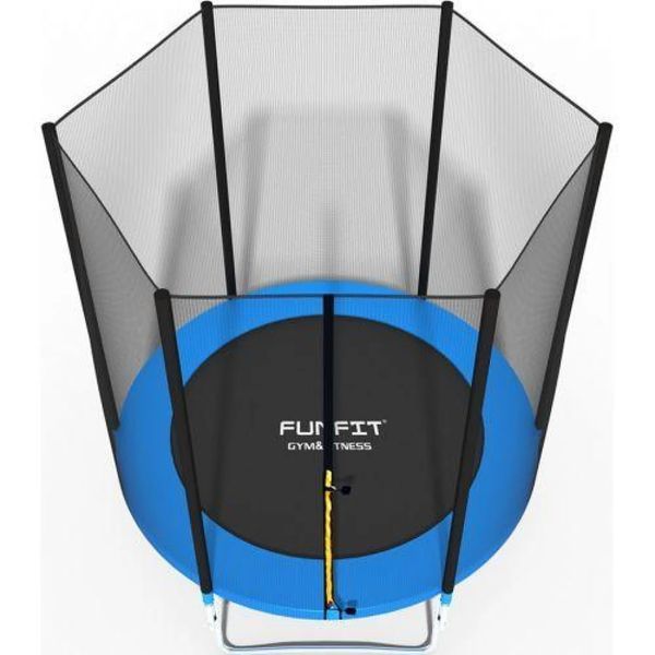Складний Батут для вулиці Funfit 6ft (183см) синій із зовнішньою сіткою / максимальне навантаження 90 кг UT-00000084 фото