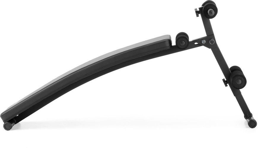 Наклонная скамья для тренировок пресса Gymtek XL200 с эспандерами для дома 5905884426982 фото