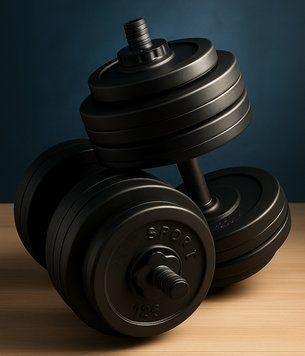 Набірні гантелі Profi Sport 2x13 кг із захисним покриттям: 10 років гарантії + рукавички profS-13 фото
