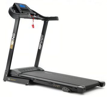 Бігова доріжка Hop-Sport Wind HS-1000LB (сіра) для дому: 14 км/год, Bluetooth, амортизація, доладна 5902308236844 фото