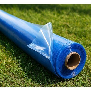 Блакитна теплична плівка 10х25м 150 мкм, УФ-стабілізація, 24 міс. Поліетиленова для теплиць та парників