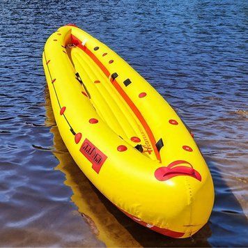 2-х місцева Надувна Байдарка Тура Чайка ЛБ-400 базова каяк з леєром. Довгий ПВХ човен LB-400-basic фото