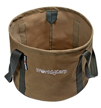 М'яке відро для рибного прикорму без кришки World4Carp Soft Bucket Coyote 14 л, для живців w122c фото