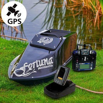 GPS (Maxi Cortex), Эхолот Toslon TF520, Профессиональный кораблик Фортуна (40000 mAh) Черный 2267644426 фото
