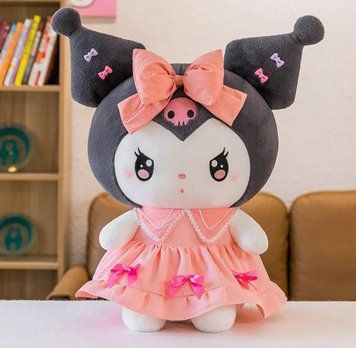 Плюшевая Аниме Игрушка Мягкая Куроми 40 см. из аниме Hello Kitty в Розовом Платье. Игрушка для подарка 1971 фото