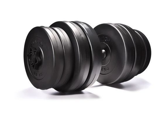 Гантелі збірні Elitum 2x31 кг: диски з ABS-покриттям, гриф 52см, гарантія 5 років 00-G00000083 фото