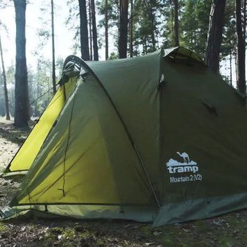 Палатка Tramp Mountain 2 местная v2 зеленая, UTRT-022-green UTRT-022-green фото