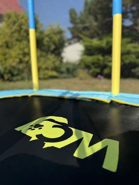 Каркасний Батут манеж 170x107 см овальний із захисною сіткою WCG Oval. Дитячий батут до 120 кг навантаження W-1019 фото