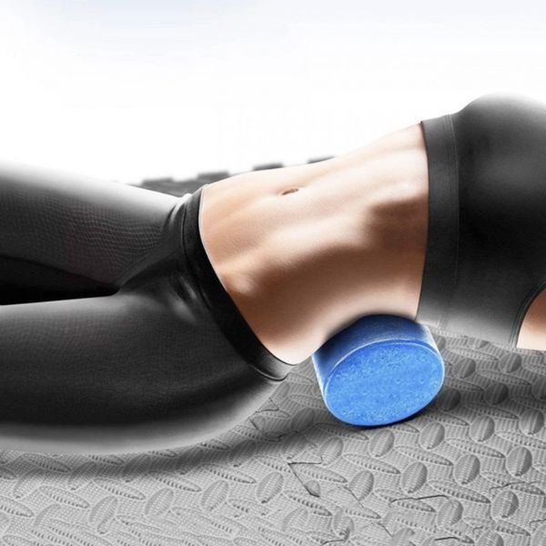 Массажный ролик для йоги и фитнеса York Fitness EPP 30 х 15см голубой 00014961820201 фото