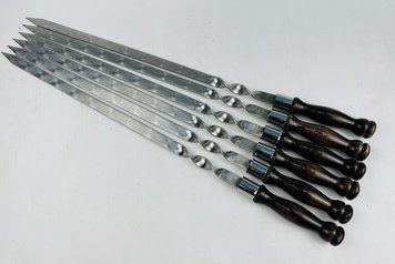 ШАМПУРА 6 шт. ДЛЯ ЛЮЛЯ-КЕБАБ С КОЛЬЦОМ, ИЗ НЕРЖАВЕЮЩЕЙ СТАЛИ SH-3108_1 фото