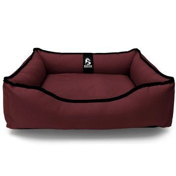 Лежак спальне місце для собак та котиків 4-6 кг EGO Bosyak Waterproof S 65x55 зі знімним чохлом Бордовий, ліжко 1002215 фото