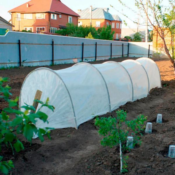 Комплект (1+1=3) парників 9 м.(3+3+3 м) &laquo;Максі&raquo; 60 г/м&sup2;. Агропарник арочний для розсади. Міні теплиця id_126810 фото
