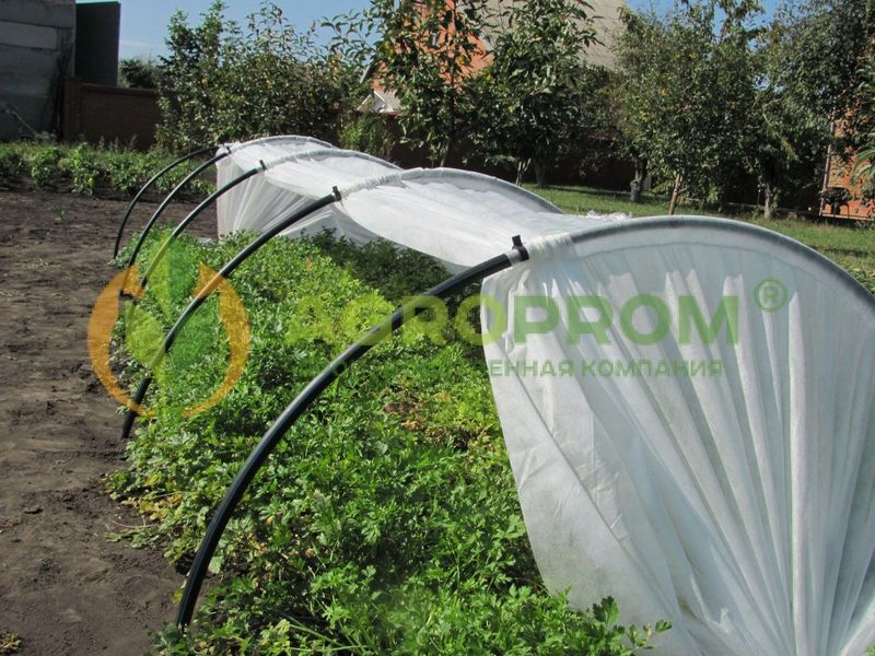 Комплект (1+1=3) парників 9 м.(3+3+3 м) &laquo;Максі&raquo; 60 г/м&sup2;. Агропарник арочний для розсади. Міні теплиця id_126810 фото
